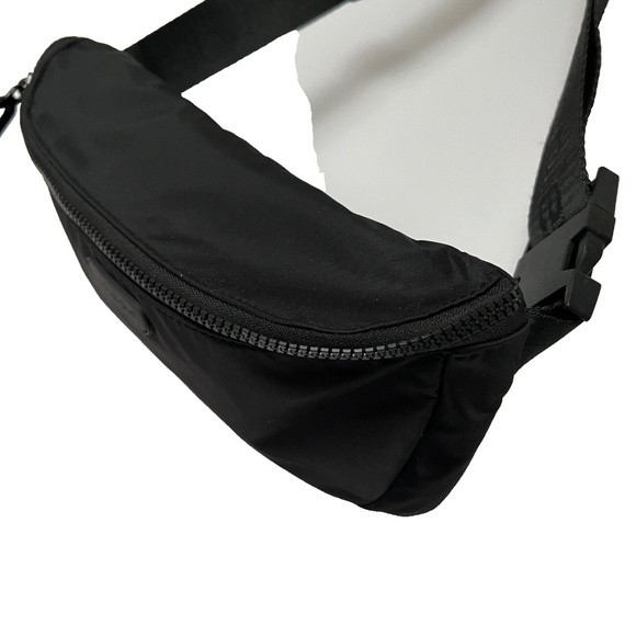 Caboodles Waist Bag Sling Fanny Pack Black Hiking Cycling Back Zippered Pocket - Picture 4 of 11